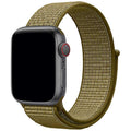 Apple Watch bandje Osvo - geweven - nylon - olijfschilfers