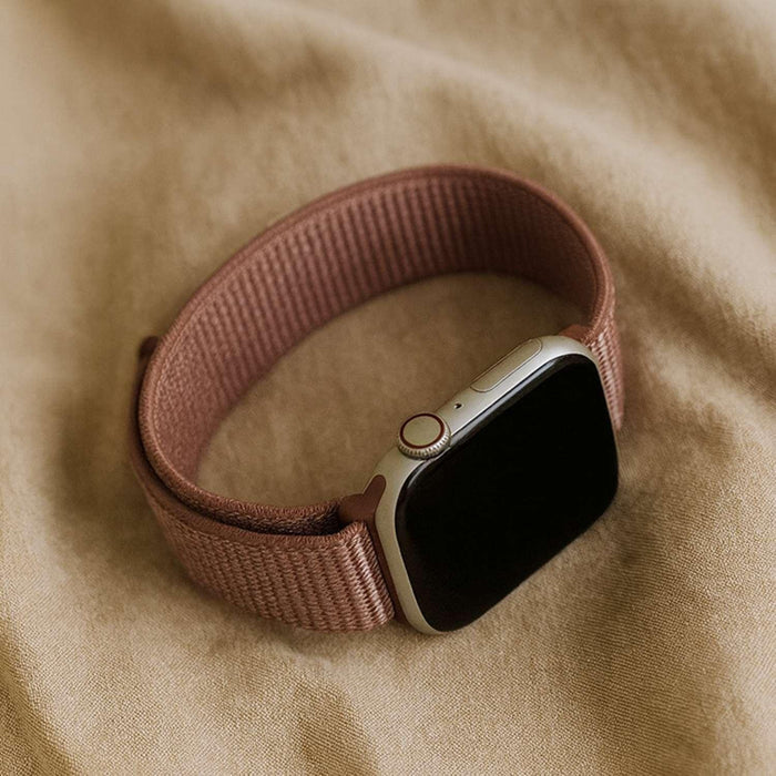 Apple Watch bandje Osvo - geweven - nylon - smokey mauve