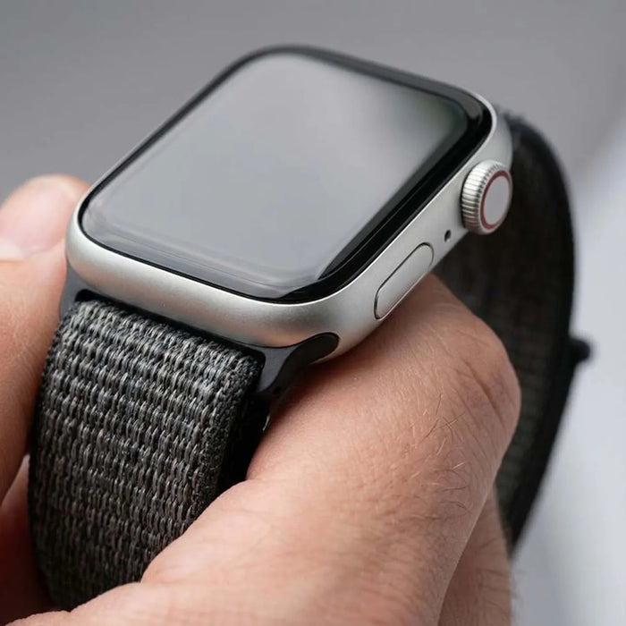 Apple Watch bandje Osvo - geweven - nylon - storm grijs