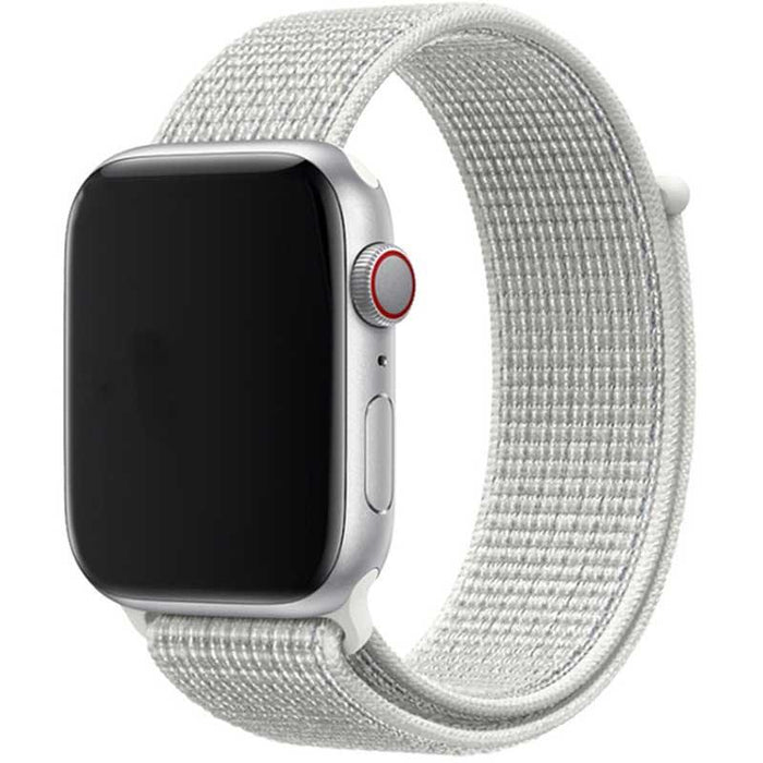 Apple Watch bandje Osvo - geweven - nylon - top wit