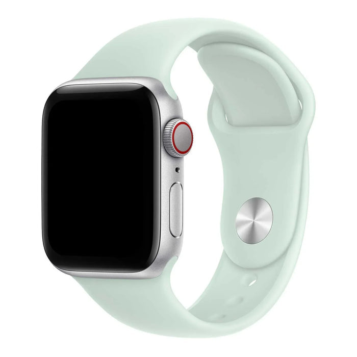 Apple Watch bandje Ovaro - siliconen - aquamarijn