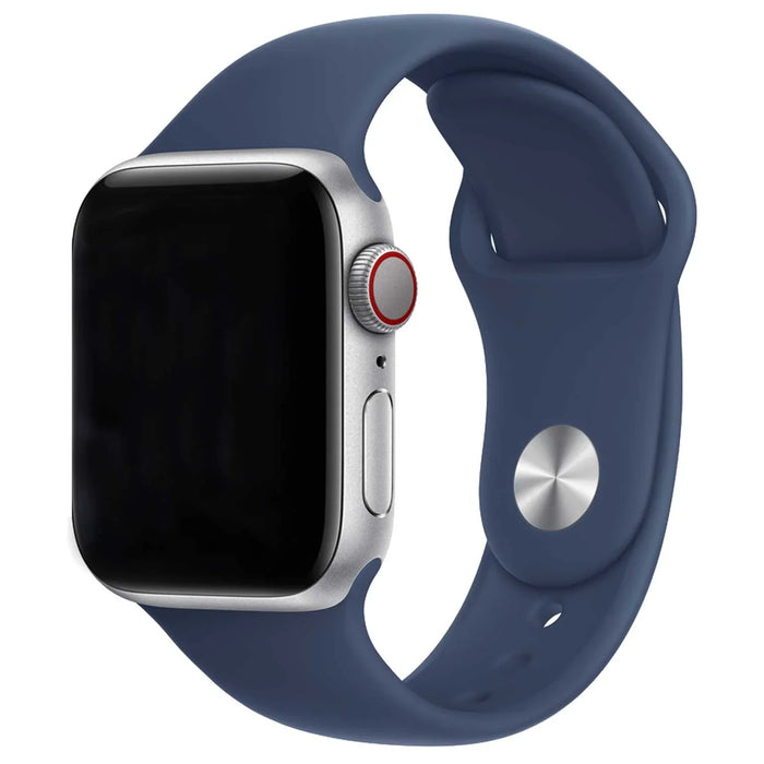 Apple Watch bandje Ovaro - siliconen - Denim blauw