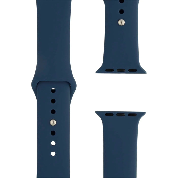 Apple Watch bandje Ovaro - siliconen - Denim blauw