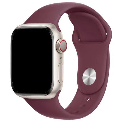 Apple Watch bandje Ovaro - siliconen - moerbei