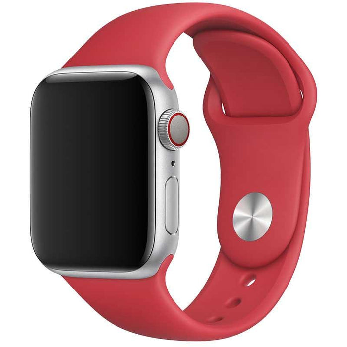 Apple Watch bandje Ovaro - siliconen - rood