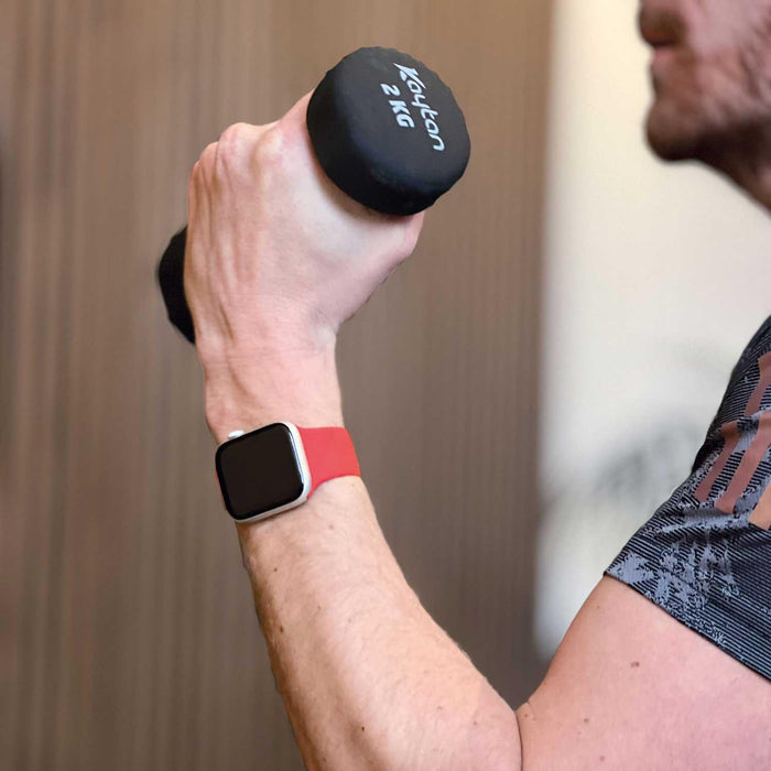 Apple Watch bandje Ovaro - siliconen - rood