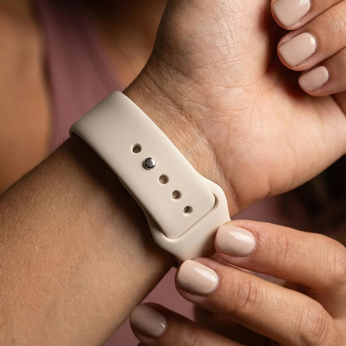 Apple Watch bandje Ovaro - siliconen - sterrenlicht