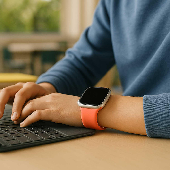 Apple Watch bandje Ovaro - siliconen - tangerine