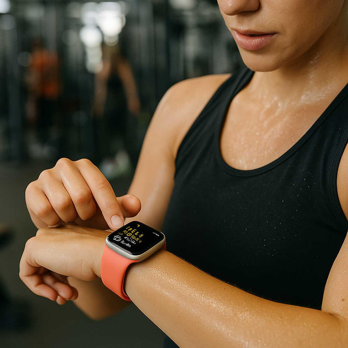 Apple Watch bandje Ovaro - siliconen - tangerine