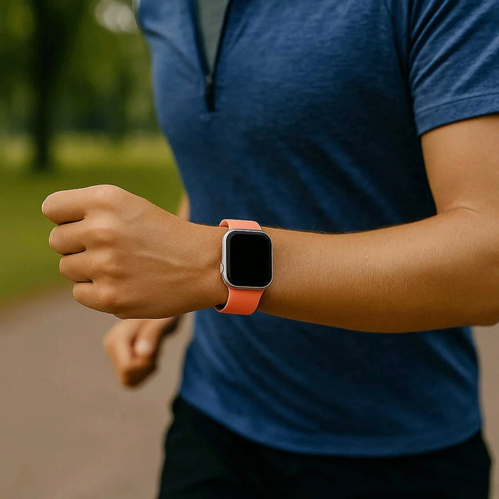 Apple Watch bandje Ovaro - siliconen - tangerine