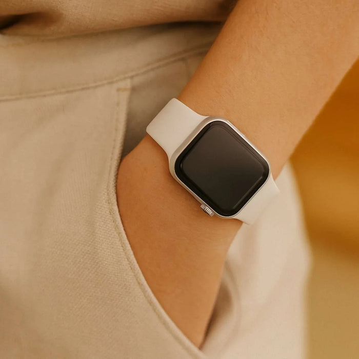 Apple Watch bandje Ovaro - siliconen - wit
