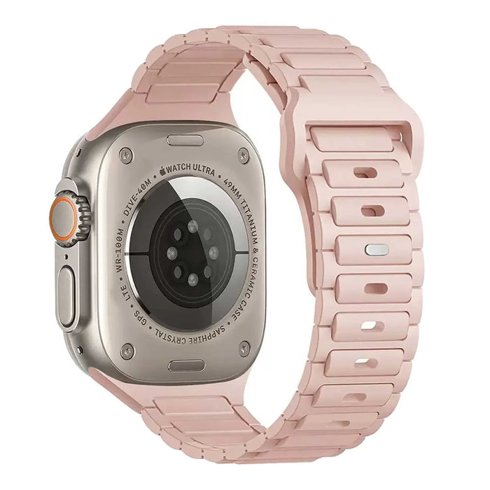 Apple Watch bandje Raveo - siliconen - lichtroze