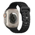 Apple Watch bandje Raveo - siliconen - zwart