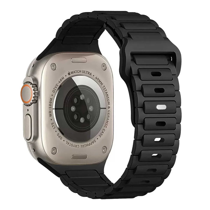 Apple Watch bandje Raveo - siliconen - zwart