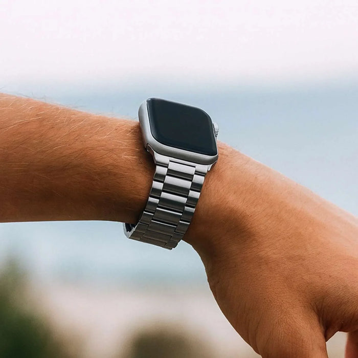Apple Watch bandje Rivaro - staal - zilver