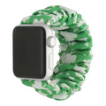 Apple Watch bandje Savara - scrunchie - nylon - klaver groen