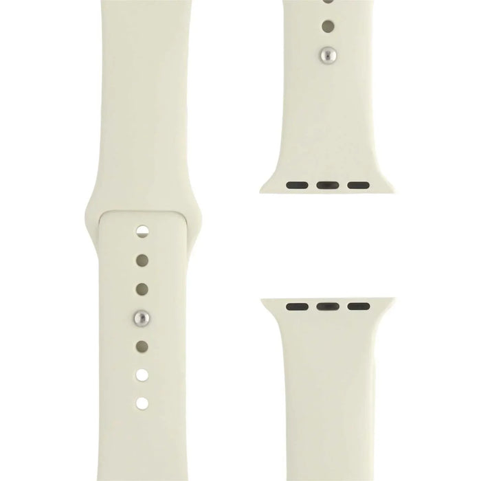 Apple Watch bandje Teyra - siliconen - antiekwit