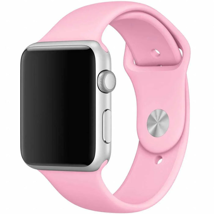 Apple Watch bandje Teyra - siliconen - helder roze