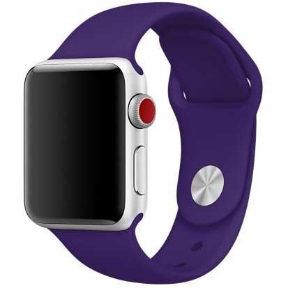 Apple Watch bandje Teyra - siliconen - violet