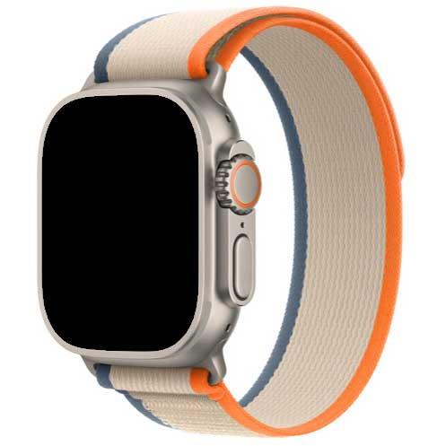 Apple Watch bandje Trail - nylon - oranje beige