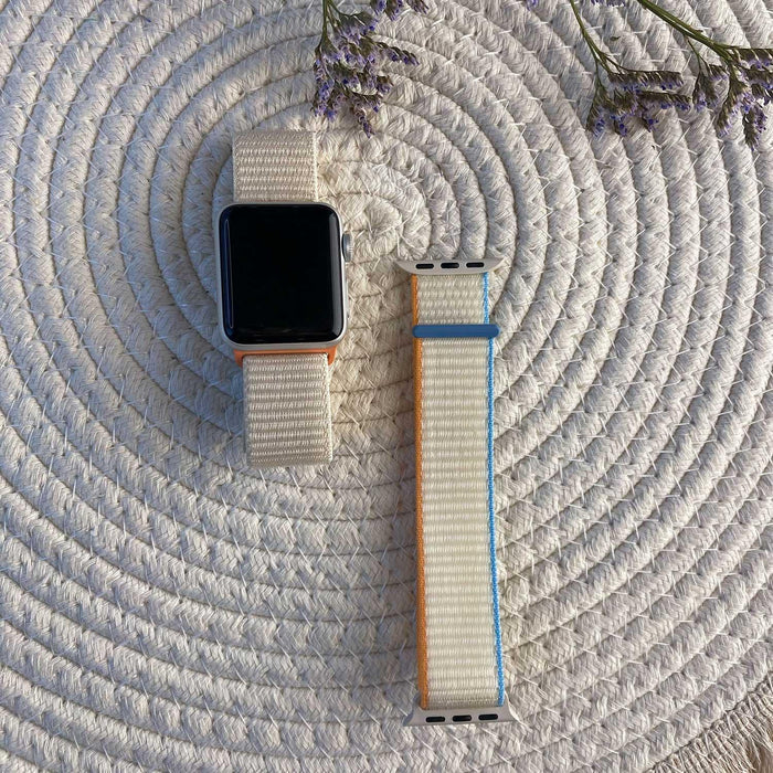 Apple Watch bandje Trail - nylon - oranje beige