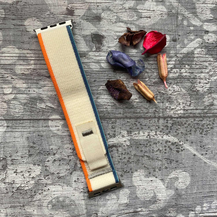Apple Watch bandje Trail - nylon - oranje beige
