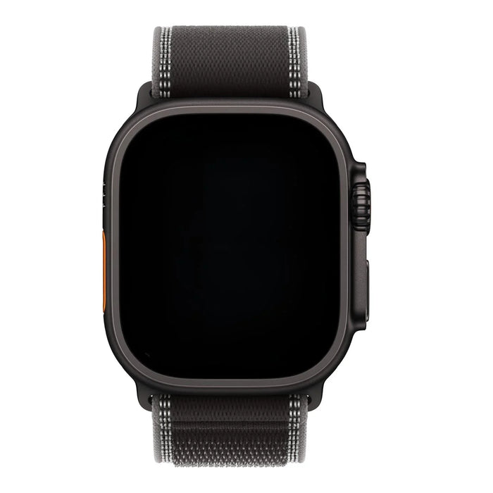 Apple Watch bandje Trail - nylon - zwart houtskool - zwart