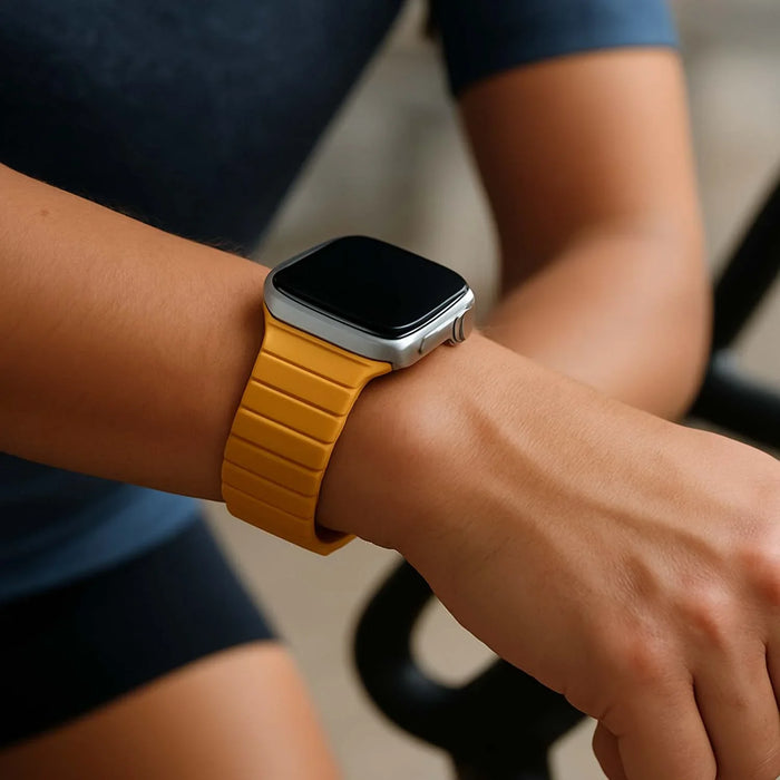 Apple Watch bandje Vetra - siliconen - geel