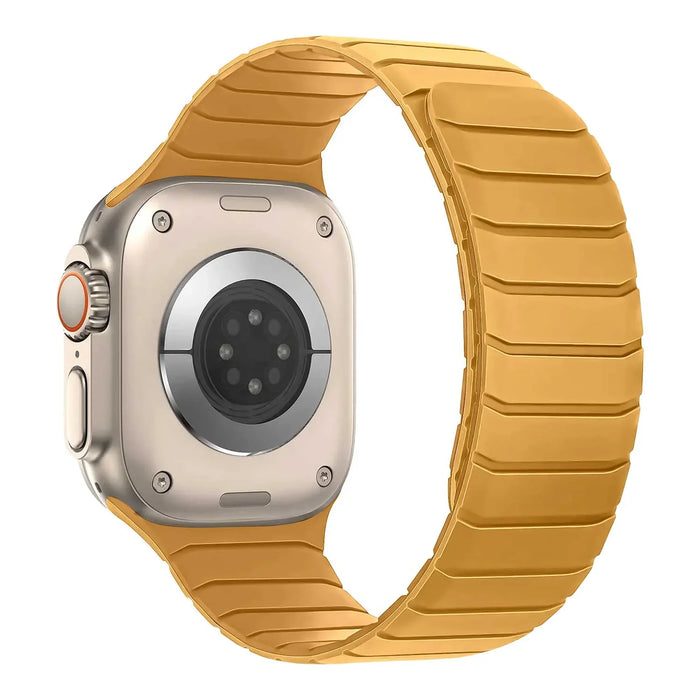 Apple Watch bandje Vetra - siliconen - geel