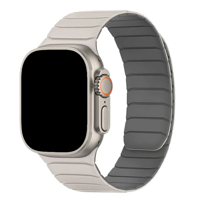 Apple Watch bandje Vetra - siliconen - sterrenlicht grijs