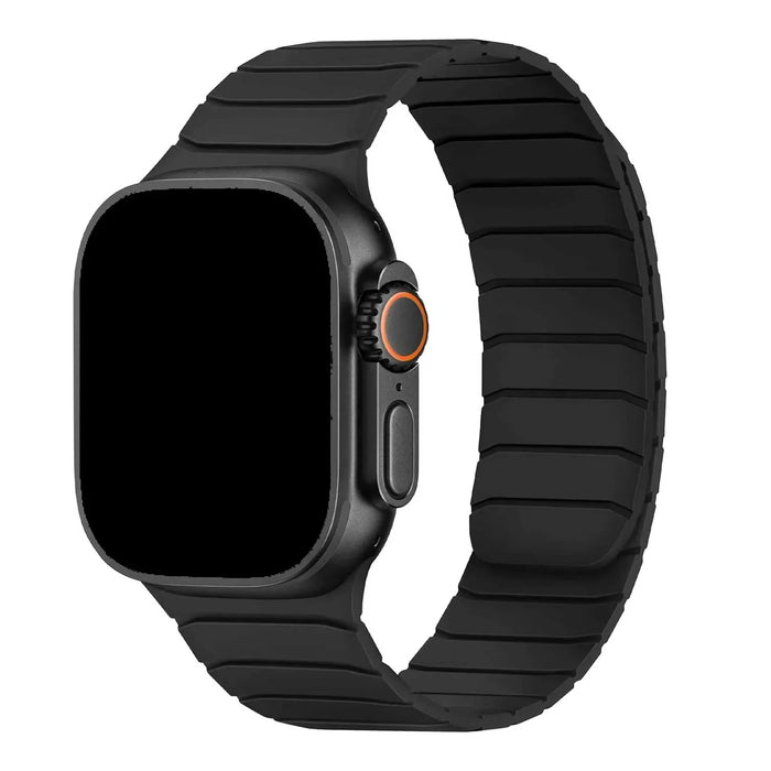 Apple Watch bandje Vetra - siliconen - zwart