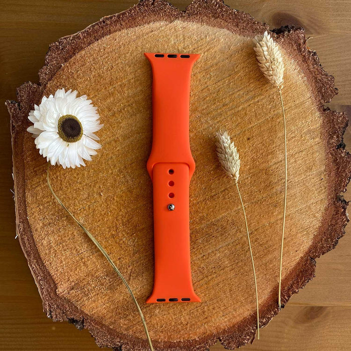 Apple Watch bandje Vyon - siliconen - abrikoos