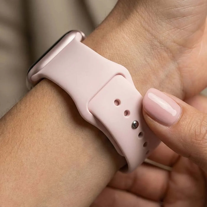 Apple Watch bandje Vyon - siliconen - lichtroze