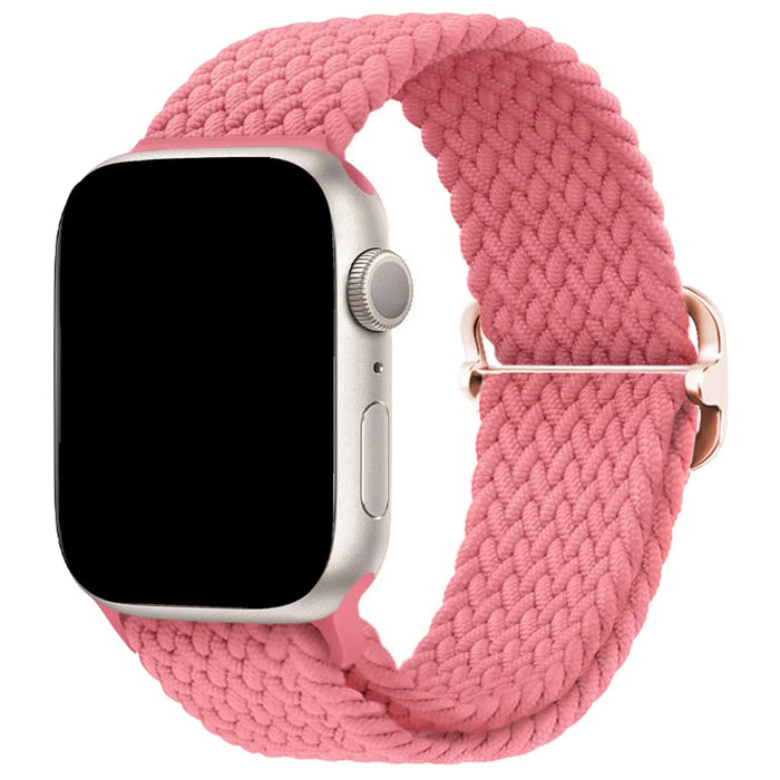 Apple Watch bandje Weavy - nylon - roze