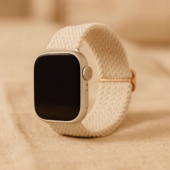 Apple Watch bandje Weavy - nylon - sterrenlicht