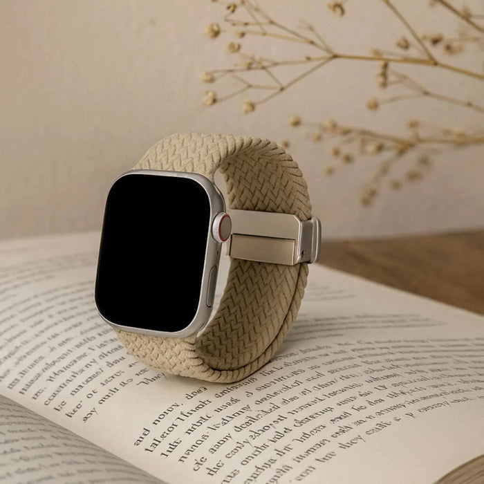 Apple Watch bandje Zyra - nylon - beige