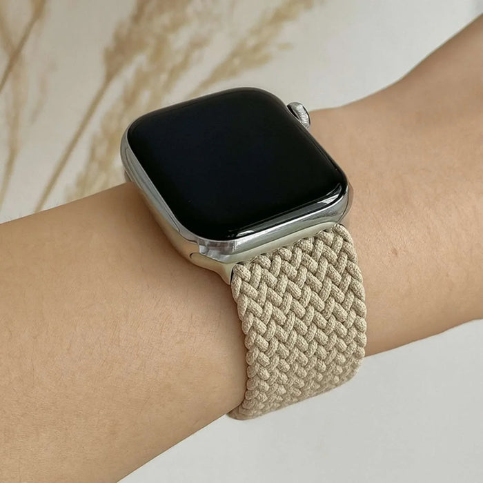 Apple Watch bandje Zyra - nylon - beige