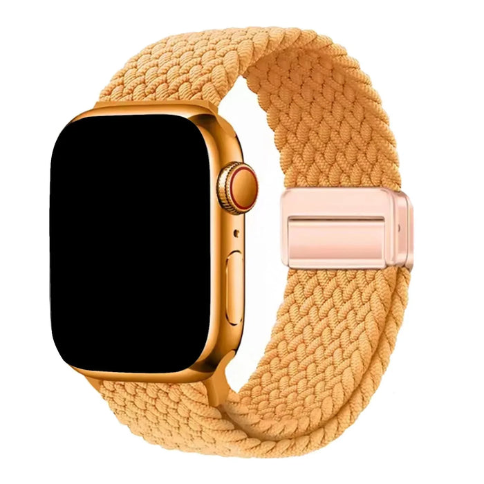Apple Watch bandje Zyra - nylon - geel