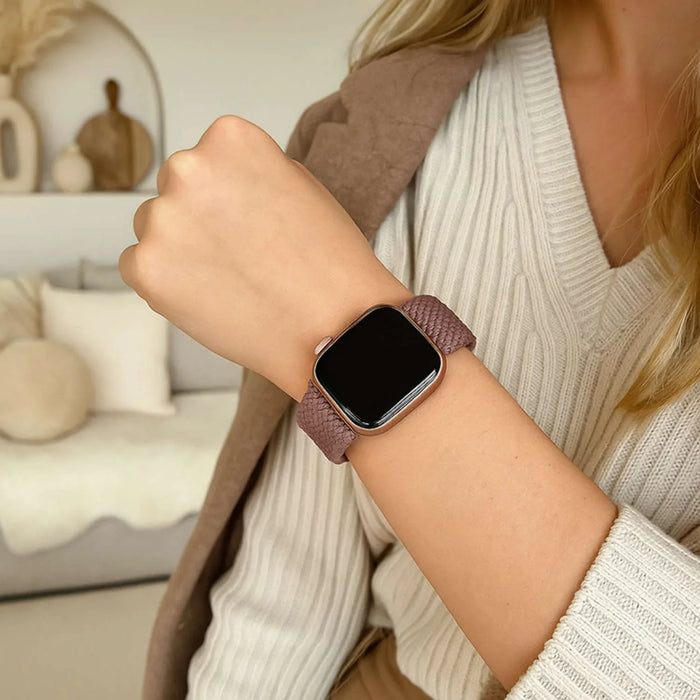 Apple Watch bandje Zyra - nylon - smokey paars