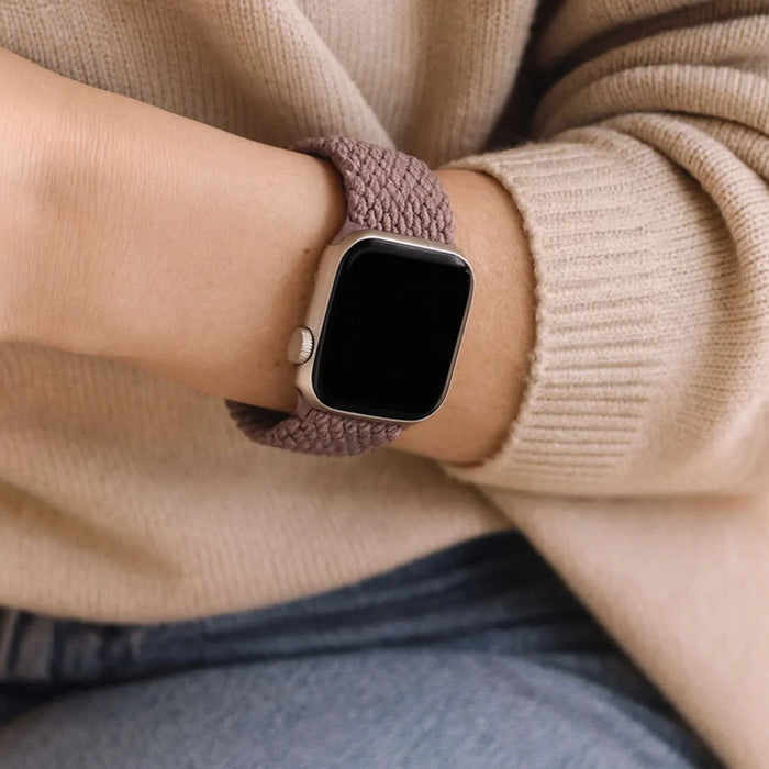 Apple Watch bandje Zyra - nylon - smokey paars