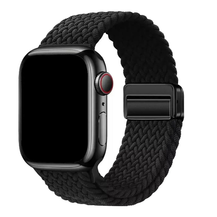 Apple Watch bandje Zyra - nylon - zwart