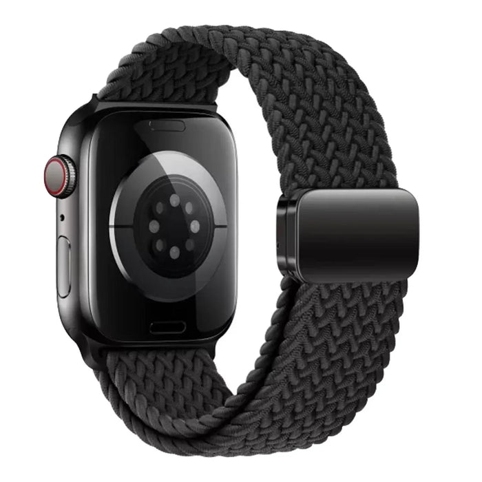 Apple Watch bandje Zyra - nylon - zwart