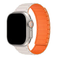 Apple Watch bandje Zyro - siliconen - sterrenlicht oranje