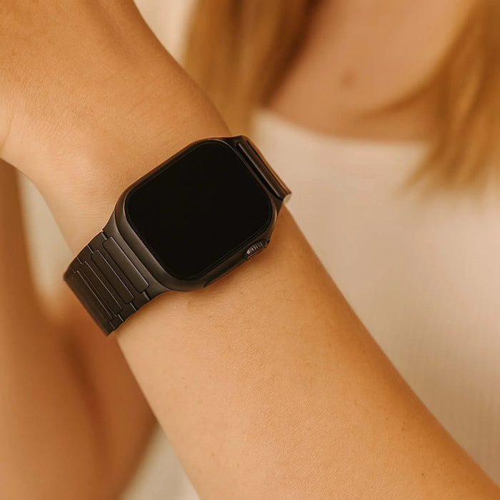 Apple Watch bandje Zyro - siliconen - zwart