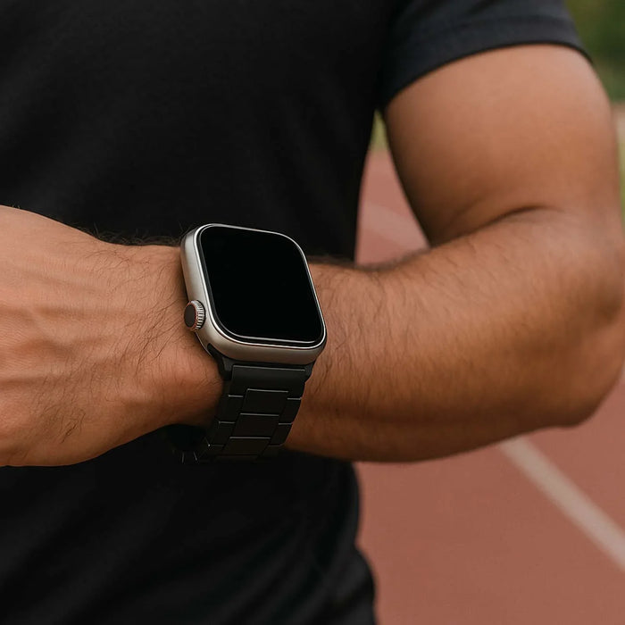 Apple Watch bandje Zyro - siliconen - zwart