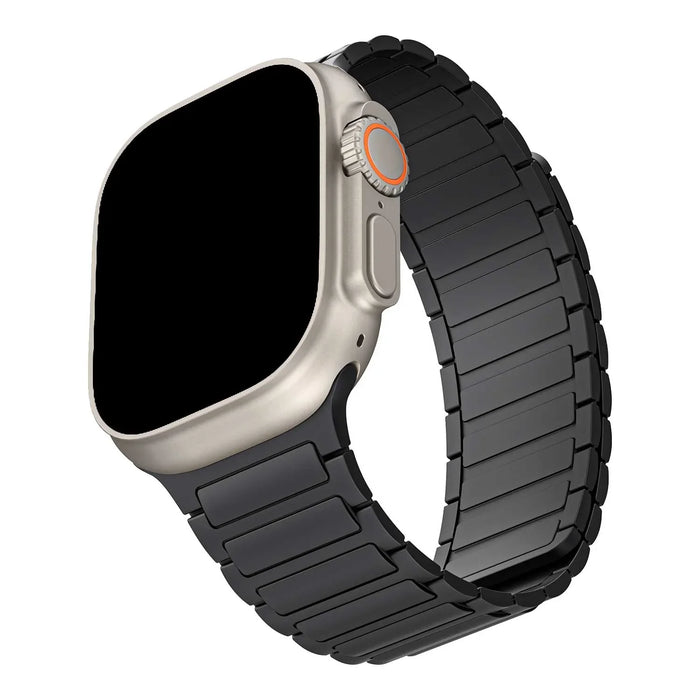 Apple Watch bandje Zyro - siliconen - zwart