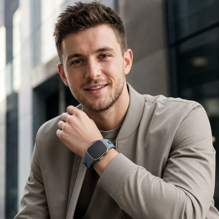 Apple Watch Ranger bandje - siliconen - blauw