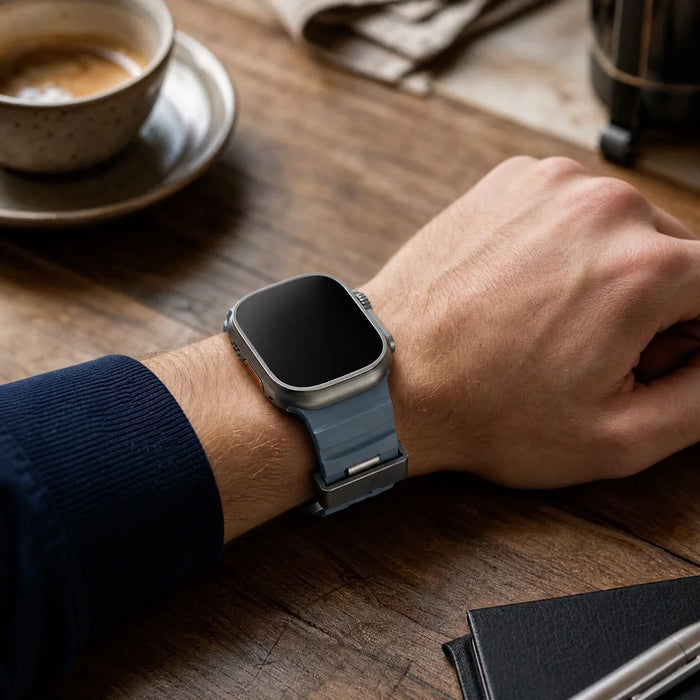 Apple Watch Ranger bandje - siliconen - blauw