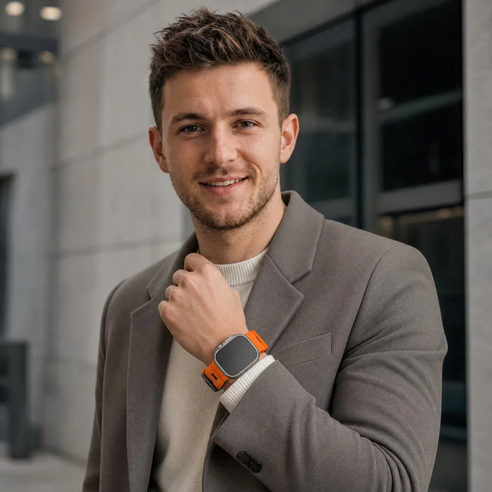 Apple Watch Ranger bandje - siliconen - oranje