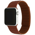 Apple Watch solo ribbel bandje - siliconen - bruin